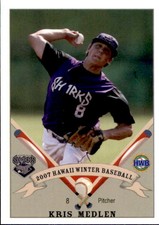 2007 Honolulu Sharks #21 Kris Medlen Artesia California CA Baseball Card