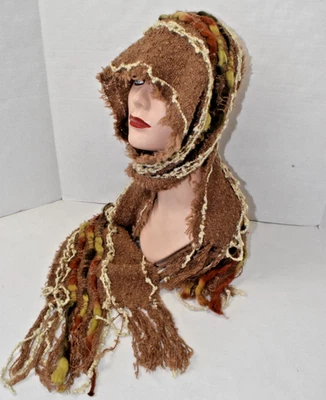 Bufanda Tejida Lana Noelle Nylon Acrílico Canela Tejido Rústico 64 X 8 Pulgadas Foto 1 de 4