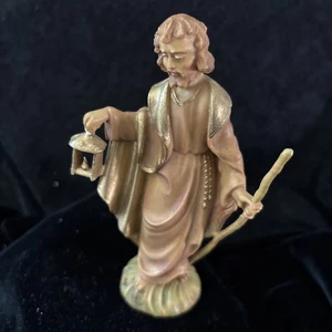 Vintage Krippe St Josef Figur Weihnachtskrippe Figur Made In Italy - Bild 1 von 8