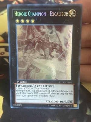 Yugioh: Heroic Champion - Excalibur - REDU-EN041 - Ghost Rare - 1st Edition - MP - Image 1 of 4