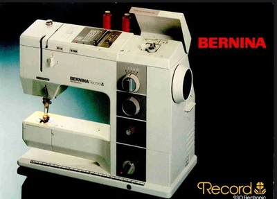 BERNINA 930 MANUAL RECORD ELECTRONIC GUIDE User Owners  BOUND - FULL COLOR - Image 1 of 4