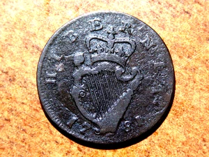 Nice Original Ireland 1781 George III Revolutionary War Era Colonial Times K1 - Picture 1 of 2