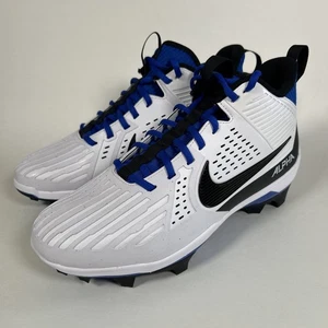 Nike Alpha Menace Strong Herren Größe 11,5 Fußballschuhe II5139-101 weiß blau - Bild 1 von 8