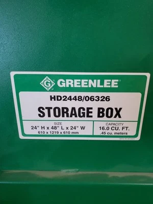 greenlee storage box - Image 1 of 4