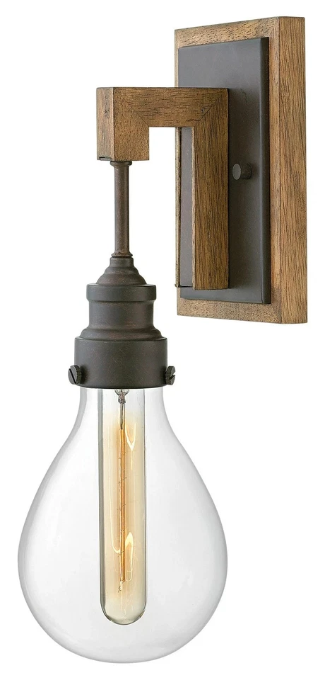 Aplique Hinkley 1 Luz Denton, Hierro Industrial - 3260IN Foto 1 de 1