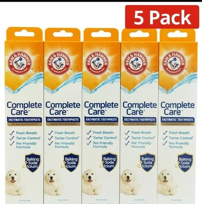 Ферментативная зубная паста для собак 5 Arm & Hammer Complete Care, 6,2 унции арахисового масла  - Изображение 1 из 4