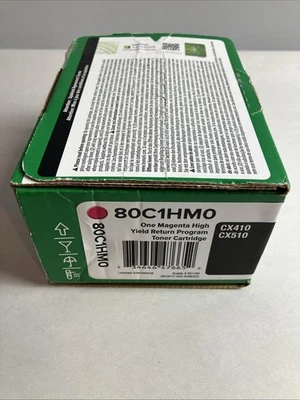 Lexmark 80C1HM0 Magenta Toner Cartridge - Image 1 of 3