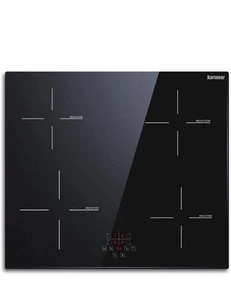 Karinear 24 Inch Induction Cooktop 4 Burner Electric Cooktop 220-240V, 6400W, - Picture 1 of 7