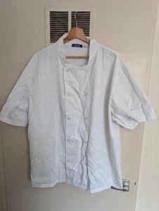 5 X Genware chefs jackets short sleeves white Vented Back xl (5 ) - Picture 1 of 3