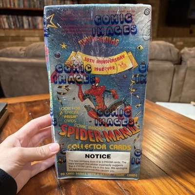 MARVEL SPIDER-MAN 30 ANIVERSARIO CAJA DE TARJETAS SELLADA DE FÁBRICA 1992 RGY Foto 1 de 4