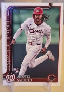 2025 Topps Series 1 James Wood RC #181 Washington Nationals Rookie Base - Picture 1 of 2
