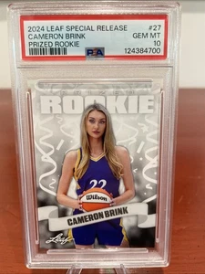 2024 Leaf Prized Rookie Cameron Brink, Los Angeles Sparks, PSA 10 - Bild 1 von 5