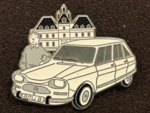 PINS PIN BD TINTIN KUIFJE HERGE CITROEN AMI 8 MOULINSART CASTERMAN RALLYE - Picture 1 of 2