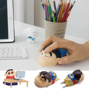 Crayon Shin-chan Lying Posture Cartoon Wireless Mouse USB Receiver Xmas Gift New - Picture 1 of 13