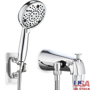 Hochdruck Handbrause mit Umsteller Wanne Auslauf einfache Installation Bad Wasserhahn - Bild 1 von 31