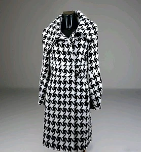 KÜSTE "care" Damen Mantel zweireihig Wollmischung "pied-de poul" Big PlotUK12 - Bild 1 von 12