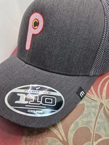 Sombrero de camionero ajustable Philadelphia Phillies adulto marca Travis Mathew nuevo con etiquetas gris - Imagen 1 de 7