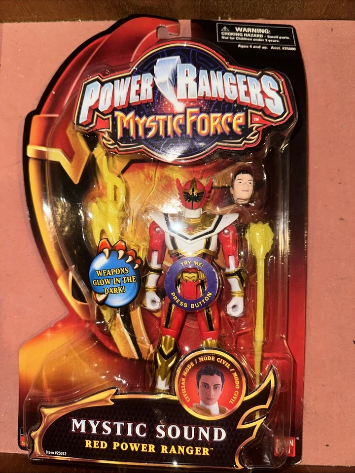 Power Rangers Mystic Force Sound Red Ranger sellado de fábrica nuevo 2006 Foto 1 de 1