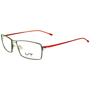 Morel Lightec 7237L Herren Metall Brillengestell GR071 grau rot 54-15 France - Bild 1 von 5