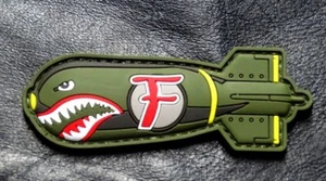 Parche moral táctica estilo bomba F Dropping WW 2 (GANCHO-3D goma PVC-MTB1) - Imagen 1 de 1
