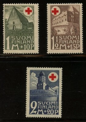 FINLAND B5-7, 1931 STRUCTURES, MINT, VERY LIGHT HINGE (FIN1069) - Image 1 of 2