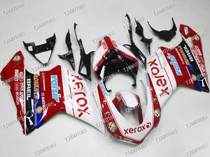For 07-11 Ducati 848/1098 Red White ABS Injection Mold Bodywork Fairing Panels - Picture 1 of 9