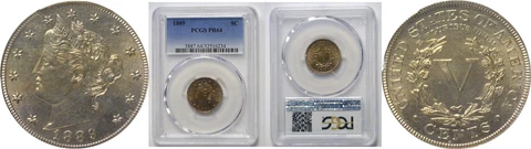1889 Liberty Nickel PCGS PR-64 Cover