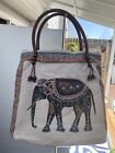 Elephant Design ,lightweight purse/tote with a lovely asian flair