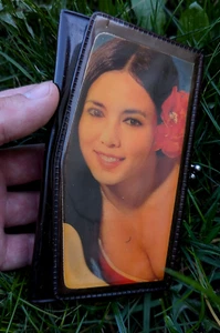 Vintage Black Soviet Wallet Stereo 3D Women's Retro USSR 80s Plastic Rarity Old - Picture 1 of 15