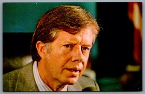 Postcard Political c1970s Jimmy Carter 39th President Portrait Photo - Picture 1 of 2
