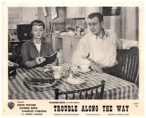 Trouble Along the Way Original Lobby Card John Wayne Donna Reed Breakfast Scene