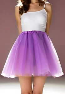 Tutu Skirt For Women 80s Party Skirt Neon 3 Layered Hen Party Fancy Dress - Picture 1 of 23