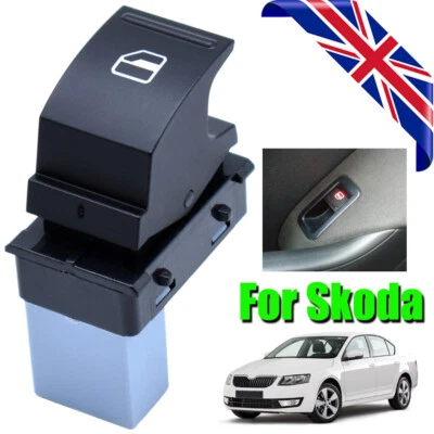 Electric Power Window Switch Passenger Side For Skoda Octavia Fabia 5J0959855 - Image 1 of 4