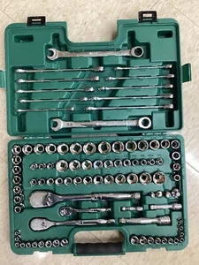 SATA 93-teiliges Mechaniker Handwerkzeug Set ST09015U Steckschlüssel und Schraubenschlüssel - Bild 1 von 4