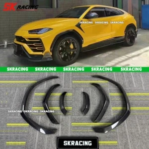 PARA LAMBORGHINI URUS FIBRA DE CARBONO RUEDA CEJA ARCO MOLDURA GUARDABARROS LLAMARADA NUEVO ESTILO - Imagen 1 de 15