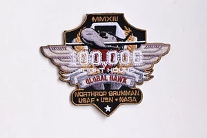 Global Hawk Northrop Grumman US Air Force Navy 100,0000 Flight Hours Patch RARE - Picture 1 of 1