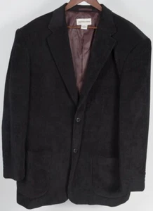 Pronto Uomo Men's Black 2XL Corduroy Casual Button Jacket Blazer Sports Coat - Picture 1 of 6