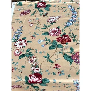 Tela vintage Jay Yang enredaderas florales Raleigh sepia decoración del hogar algodón chintz por comprar - Imagen 1 de 8