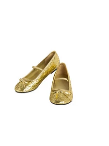 Rubie's - Girls Ballet Shoe Gold size - Picture 1 of 1