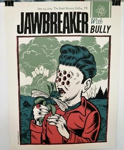 JAWBREAKER w/Bully Poster June 24,2019 The Bomb Factory Dallas TX. 18" x 24" - Picture 1 of 6