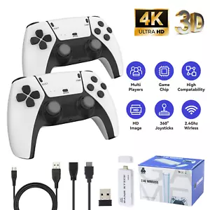 4K HDMI TV 40000+ Video Game Stick Retro Gaming Console w/ 2 Wireless Controller - Picture 1 of 11