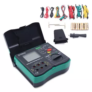 Misuratore di resistenza digitale tester isolamento terra da 0,01 a 2000 ohm DY5500 - Foto 1 di 18