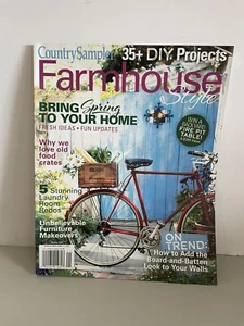 NEW COUNTRY SAMPLER Farmhouse Style Spring April 2022 DIY Projects, Laundry - Picture 1 of 3