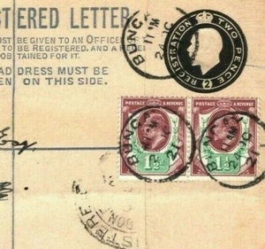 GB RARE FRANKING Cover KEVII SG.287 CDS Bungay KGV MILITARY Stationery 1921 K161 - Bild 1 von 6