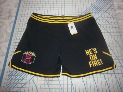 男式 3XL (42) UNDER ARMOUR STEPH CURRY 黑色篮球短裤 - 全新带标签 — 第 1/4 张图片