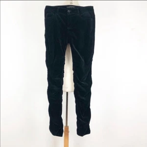 nwot Theory ruched black velvet pants sz 4 /small - Picture 1 of 5