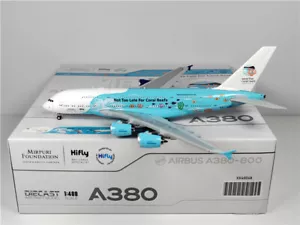 JC Wings Portugal HiFly PARA AIRBUS A380 9H-MIP 1:400 Avión Modelo Preconstruido - Imagen 1 de 9