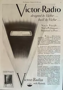 1929 Victor Radio With Electrola Camden NJ Micro Synchronous Vintage Print Ad - Picture 1 of 1