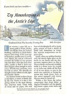 NOME ALASKA 1956 FEATURE HOW HOUSES SUFFER AND ARE ADAPTED TO THE ARCTIC - Picture 1 of 1