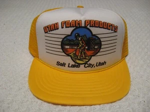 Vintage 80er MOHR'S Utah Foam Products Salt Lake City PROMO Snapback Truckermütze - Bild 1 von 8